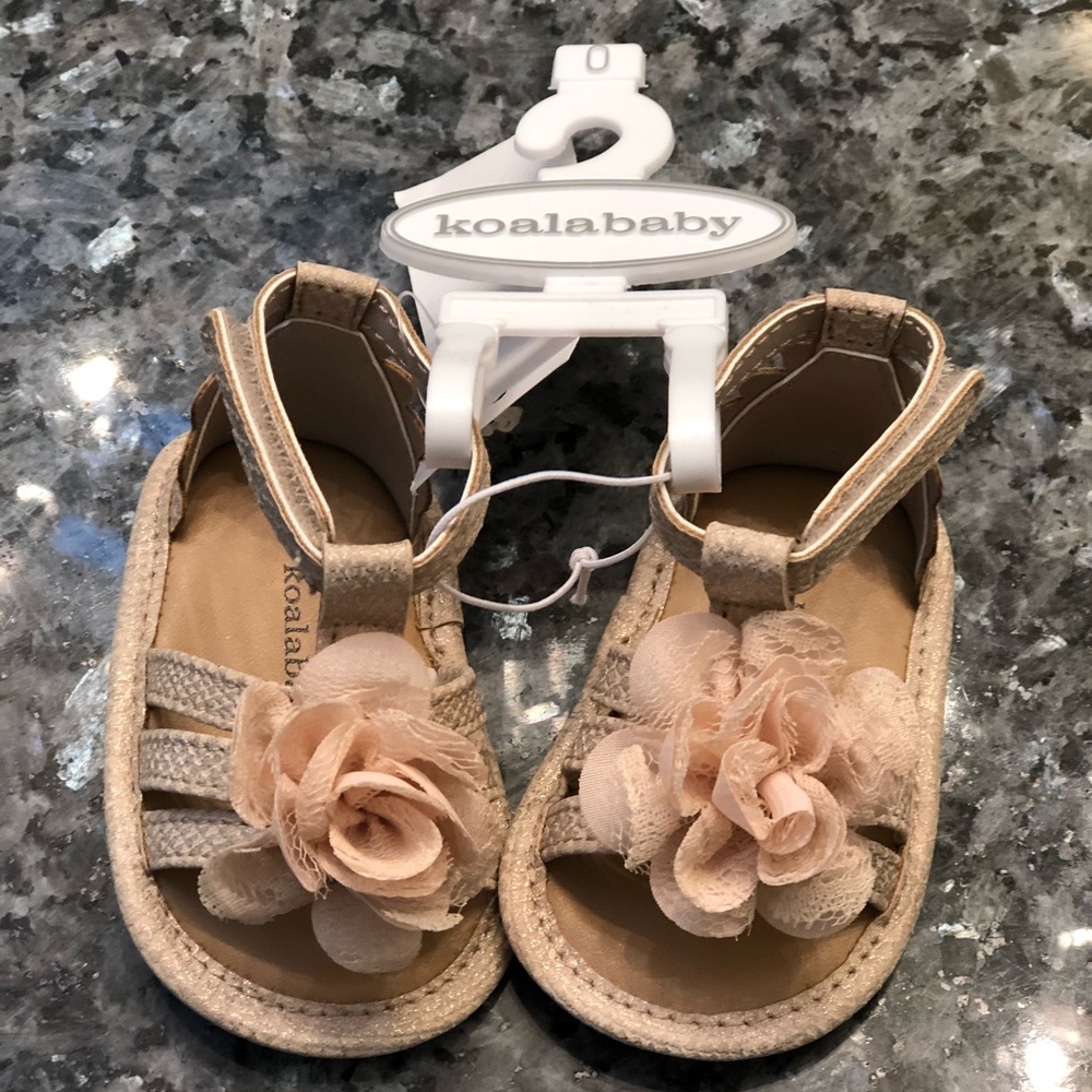 Baby girl size 0 infant tan sandals